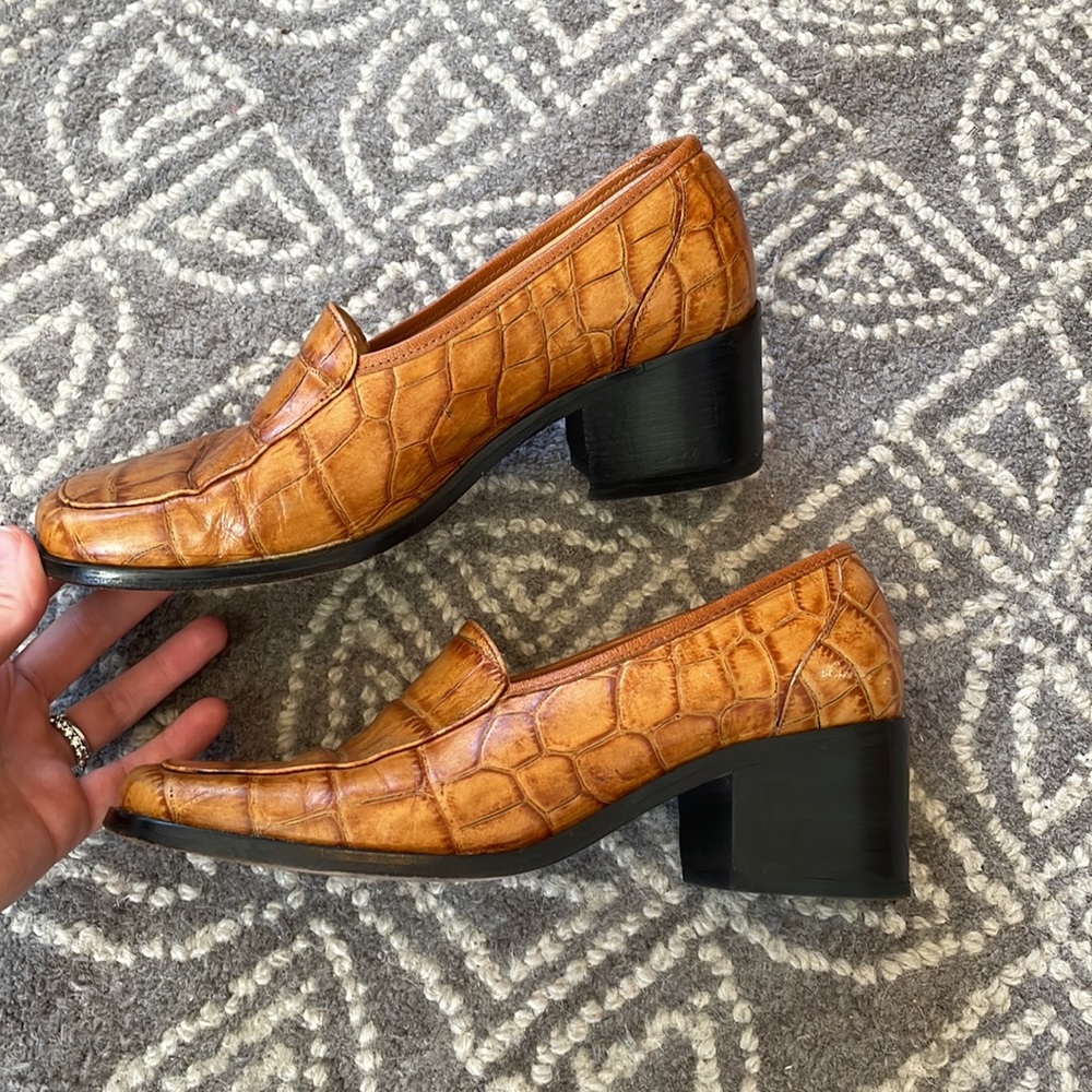 Robert Clergerie Paris Alligator Loafers